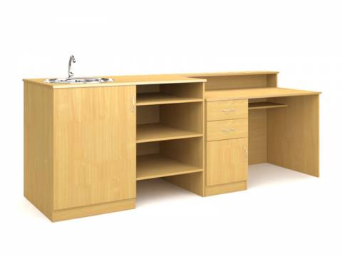 Стол демонстрационный с раковиной Лц.СДД-Р Лицей