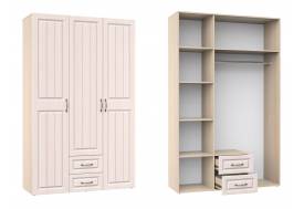 Шкаф 3-х створчатый Монако с зеркалом внутри