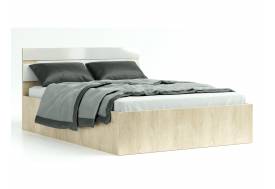 Кровать Трио 1400 ортопед с подъемом Белый глянец