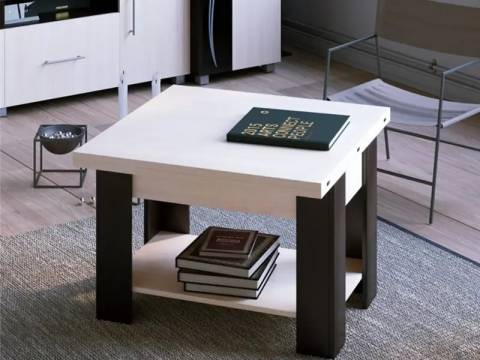 Стол журнальный СЖ-3.2 трансформер Венге / Дуб молочный