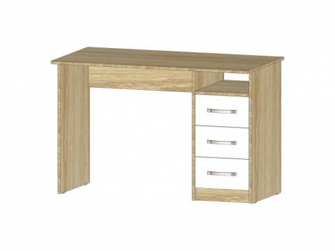 Стол с ящиками Буратино сонома/белый