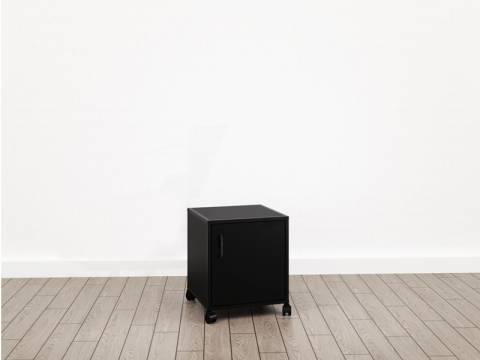 Тумба подкатная закрытая (М-17) Лофт Черный