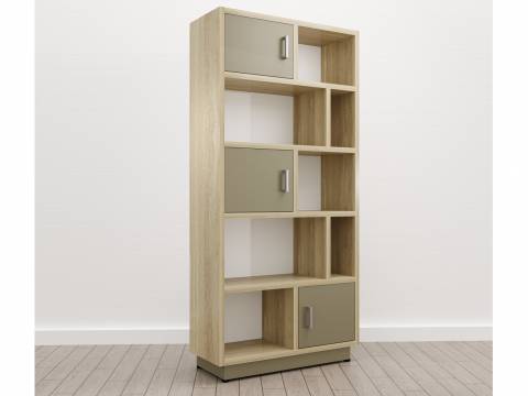 Стеллаж большой (Е-11) Eclectic eco Дуб рокпайл-Мокко