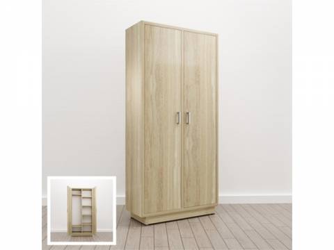 Шкаф комбинированный закрытый (Е-12) Eclectic eco одноцветный Дуб рокпайл