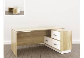 Стол дизайн Правый (О-5) Eclectic lite Дуб рокпайл-белый