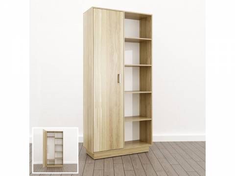 Шкаф комбинированный Левый (О-13) Eclectic lite одноцветный Дуб рокпайл