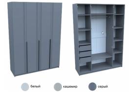 Шкаф 4-х дверный с 3-мя ящиками Ольга-6
