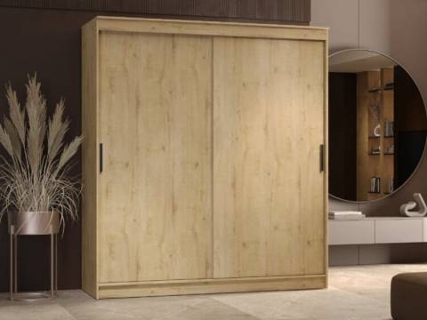 Шкаф-купе Гранд-1 2000 Дуб Вотан-двери ЛДСП