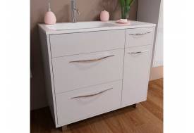 Тумба с раковиной Barcelona 900 левосторонний напольный 3 ящика 1 дверь