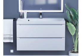 Тумба с раковиной Uperwood Tanos матовая белая 90 см