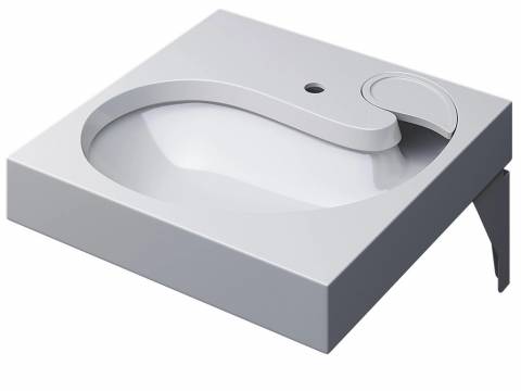 Раковина над стиральной машиной Uperwood Comforty белая глянцевая