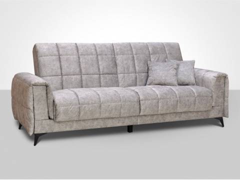 Диван Флирт 3 со съемным чехлом Киви грей