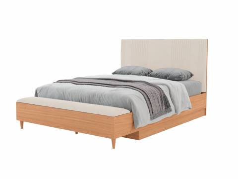 Кровать 1600 с банкеткой Калипсо Латте