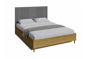 Кровать 1600 без банкетки Калипсо Графит