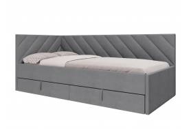 Кровать Оскар-1 велюр luma 23