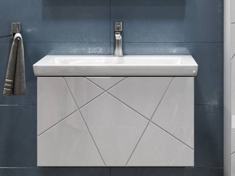 Тумба Geometry 700-0-1 Como навесная белый