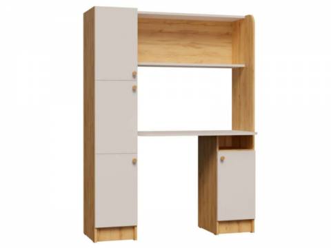 Уголок школьника Омега 2 Дуб золотистый/Белый