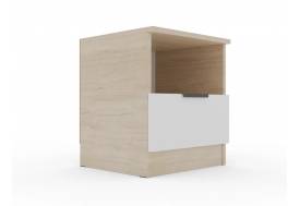 Тумба прикроватная Монблан Дуб сонома-Белый шагрень