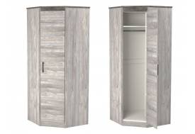 Шкаф угловой 2300 Денвер Риббек серый