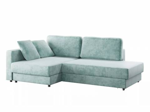 Диван угловой Бостон Onix 07 мятный