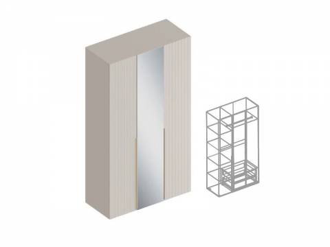Шкаф Тефия 3-створки с зеркалом