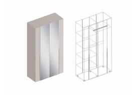 Шкаф Тефия 4-створки с зеркалом