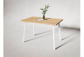 Стол нераздвижной Дублин 32 Крафт В2 дуб бурнатти/белый