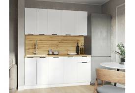 Кухонный гарнитур Эстетик 1800 мм МДФ Вотан/Белый