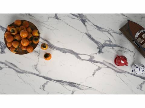 Столешница СТ38-1000 Мрамор Белый 26 мм