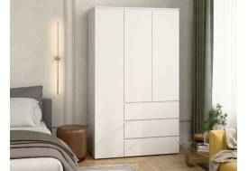 Шкаф 3-хстворчатый с 3-мя ящиками Прайм белый