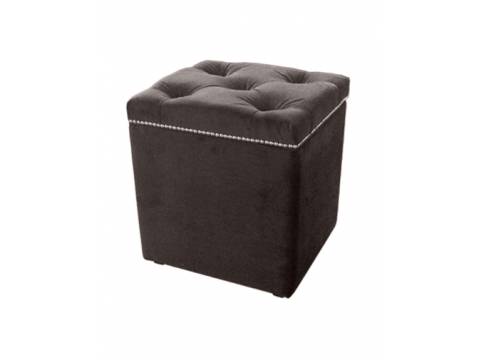 Пуф с ящиком коричневый
