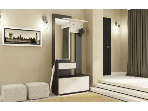 Секция с зеркалом Инфинити венге