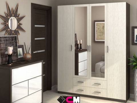 Шкаф четырехстворчатый Квадро