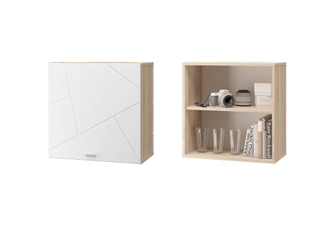 Шкаф настенный Скайлайн 600 белый шагрень