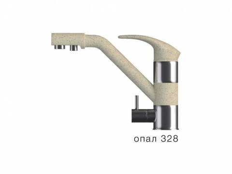 Смеситель для кухни Дуо Polygran Опал 328
