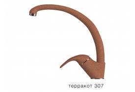 Смеситель для кухни высокий Эко Polygran Терракот 307