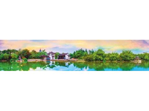 Фартук с фотопечатью Дом у озера SP218