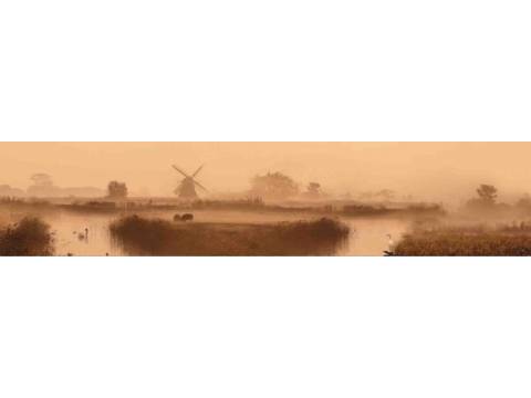 Фартук с фотопечатью Мельница у озера SP220