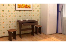 Стол поворотно-раскладной с ящиком Ларго