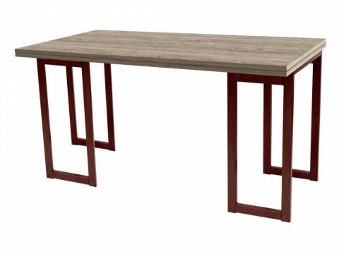 Стол Трансформер металлический дуб дымчатый шоколад