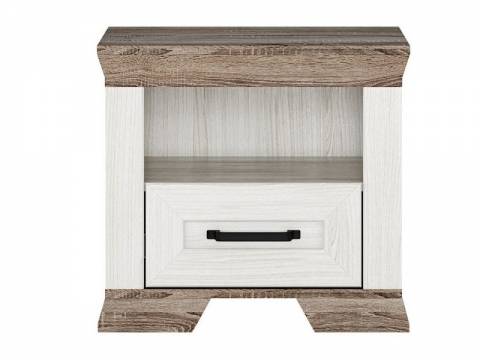 Тумба прикроватная KOM1S Марсель ясень снежный